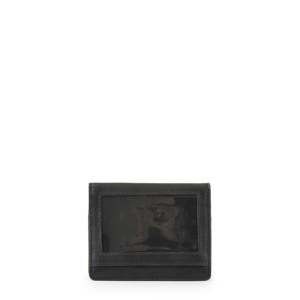 Tarjetero con ventana mediana gaspar azul