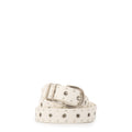 Cinturon evelyn blanco crudo